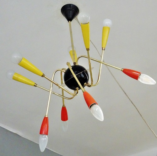 Retro vintage sputnik - vintage, spinne