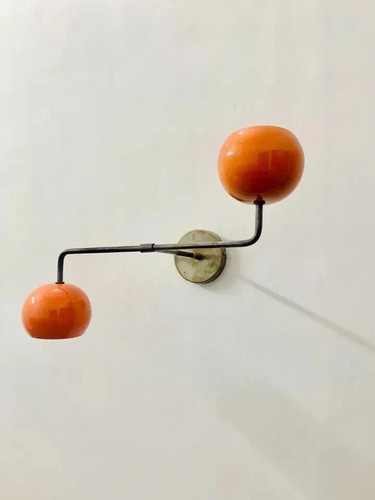 Orange messing wandleuchte mid - messing,